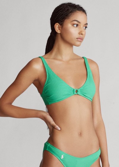 Women's Polo Ralph Lauren O-Ring Bralette Bikini Tops | 790251VCS